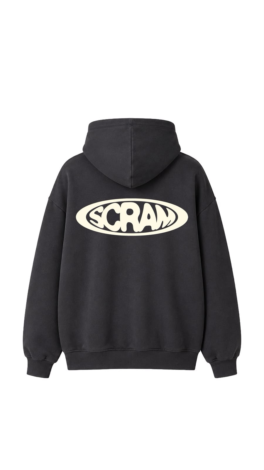 SCRAM! Logo Slate Blue Heavyweight Hoodie